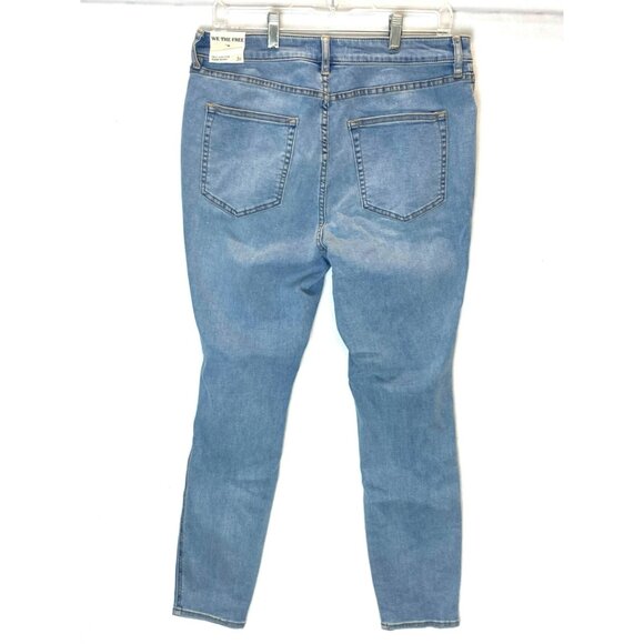 Vintage Free People We The Free Curvy High Rise Super Skinny Jeans Size 31 x 28 - Picture 10 of 10